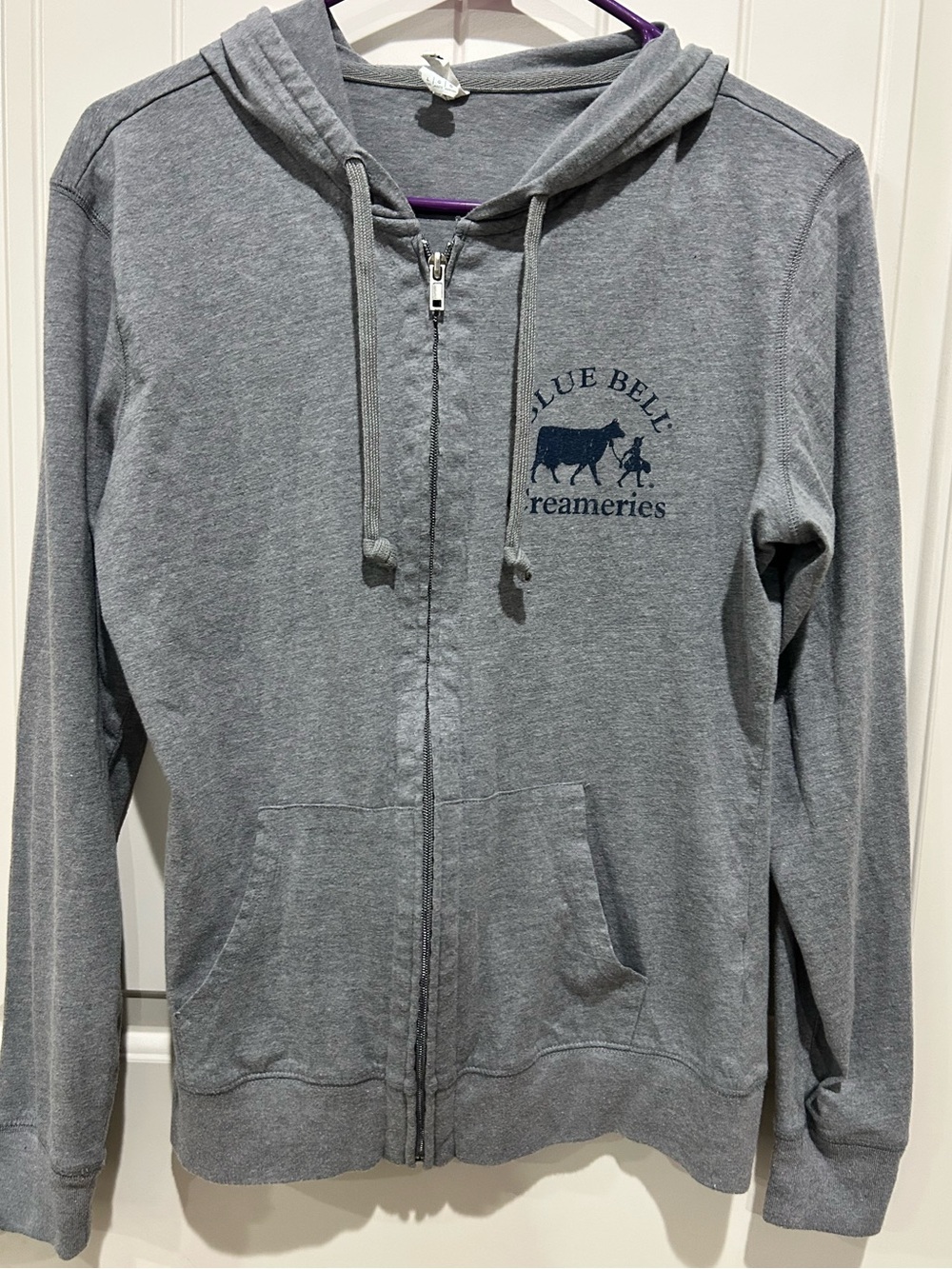 Gray Zip-Up Hoodie